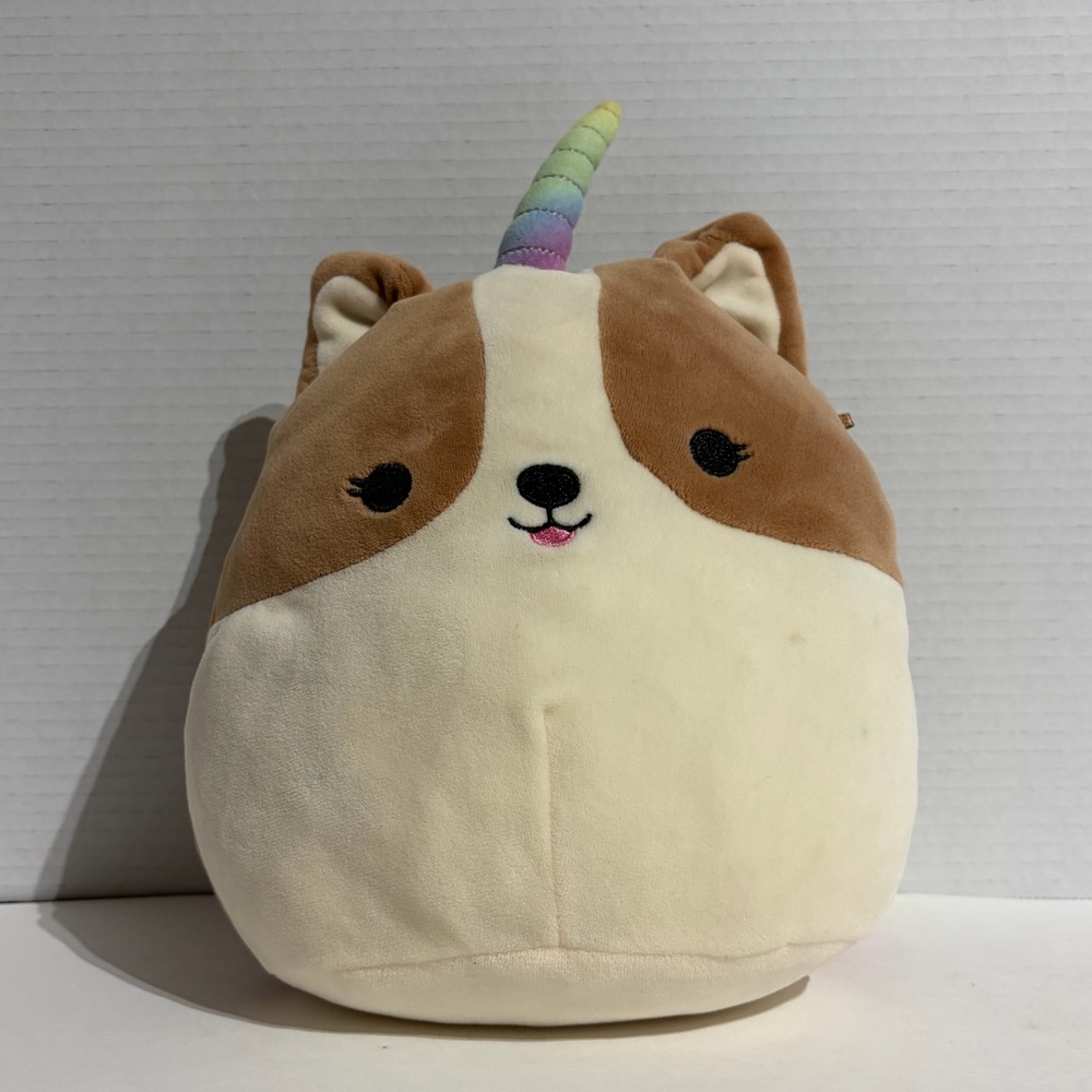 Squishmallow Marceline Corgi Unicorn Corgicorn 8” Squad Rainbow 2021 Plush